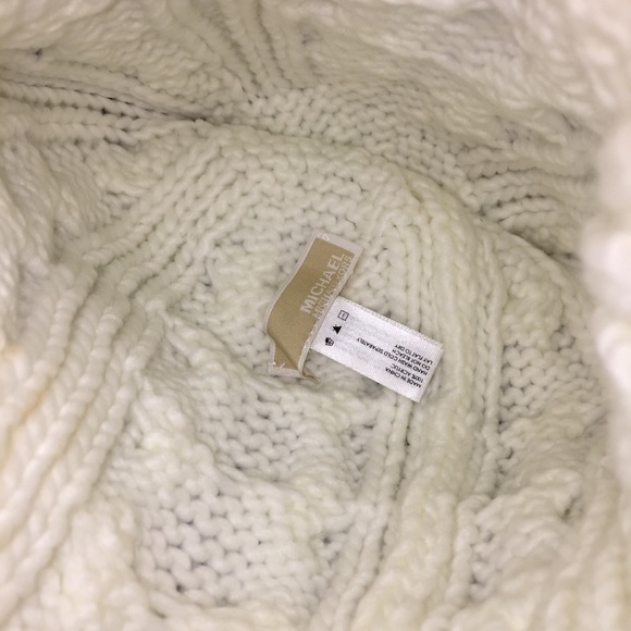NWT New Michael Kors Chunky Knit Hat Off White - Picture 3 of 3